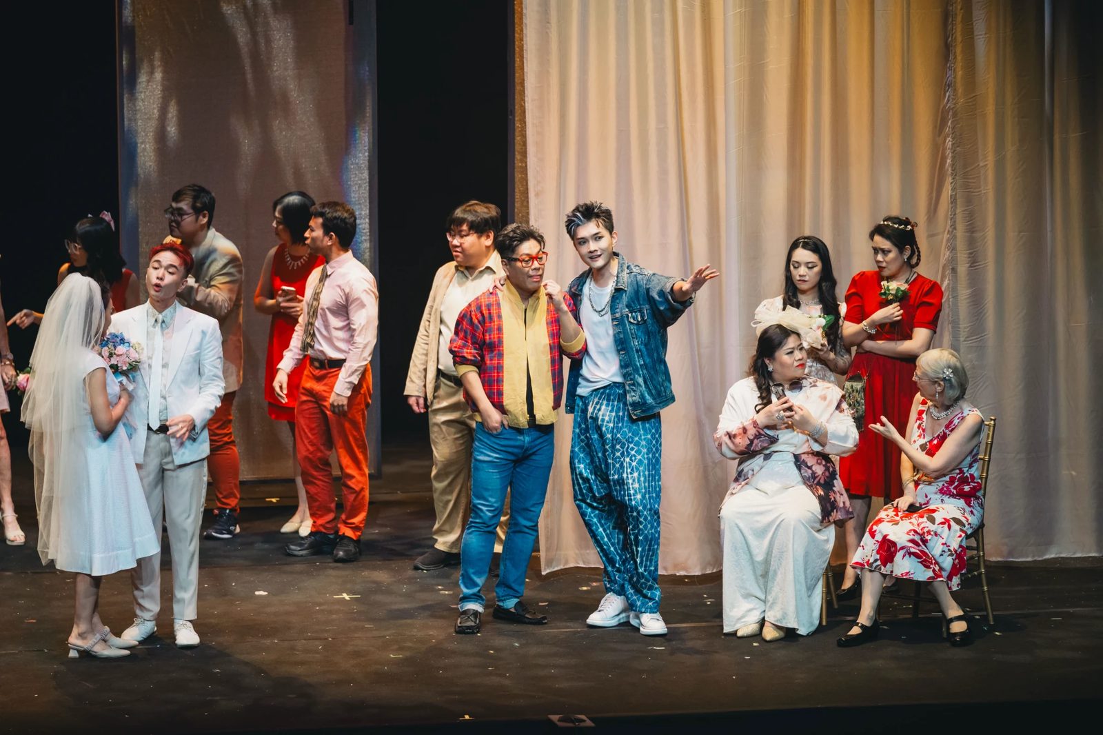 The wedding scene in Act I